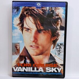 Vanilla Sky Tom Cruise DVD Widescreen Paramount 2001 Cameron Crowe Psychological